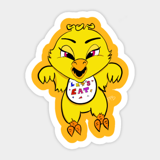 Chica says boo Sticker